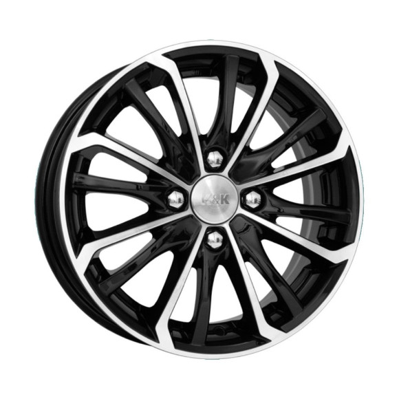 Диски КиК 5.5\R14 4*98 ET35 d58.5 Алмаз черный Диски КиК 5.5\R14 4*98 ET35 d58.5 Алмаз черный