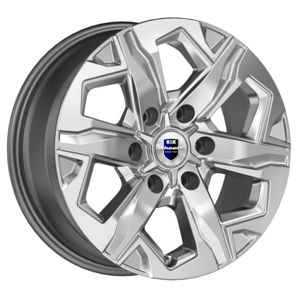 Диски КиК  Тейт (КС1050)  7,5\R17 6*139,7 ET42  d75,1  Дарк платинум  [80282]  <Ш>