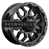 Диски LS 8x17/5x150 ET45 D110,1 1285 BK (конус, Колпак+лого)