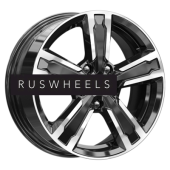 Диски КИК 6,5x16/5x108 ET37 D65,1 Оклахома (КС998) Алмаз черный