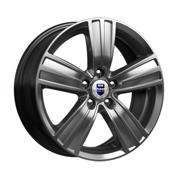 Диски КиК 7.5\R17 5*114.3 ET55 d67.1 Дарк платинум