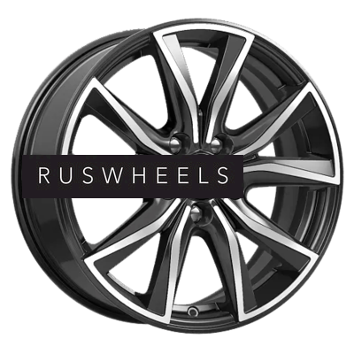 Диски КИК 7x17/5x114,3 ET45 D67,1 КС867 Алмаз черный