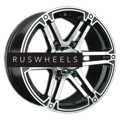 Диски LS 8x17/6x139,7 ET10 D110,5 473 BKF (конус, Колпак+лого)