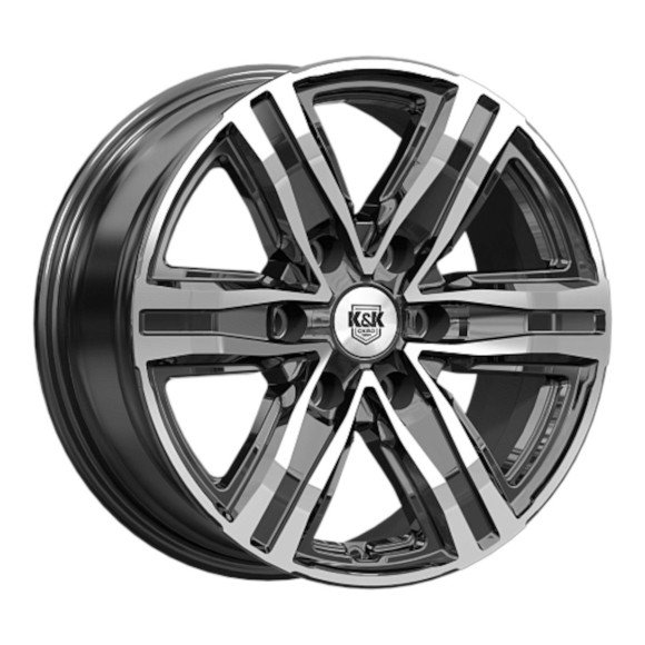 Диски КиК 7.5\R17 6*139.7 ET36 d100.1 Алмаз черный