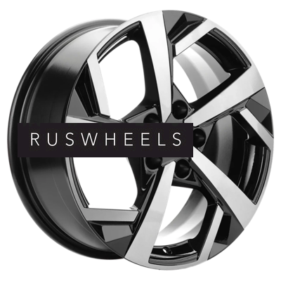 Диски Khomen Wheels 7x17/5x110 ET45 D67,1 KHW1712 (DFM580) Black-FP