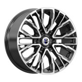 Диски КиК 8.5\R19 6*139.7 ET25 d106.1 Алмаз черный