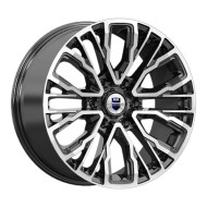 Диски КиК 8.5\R19 6*139.7 ET25 d106.1 Алмаз черный