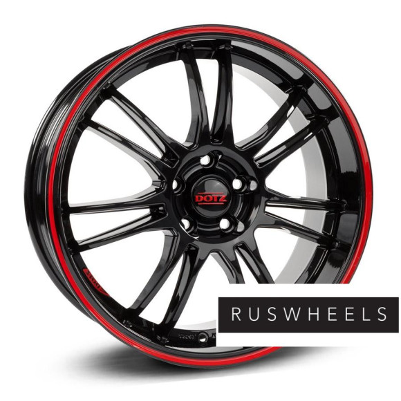 Диски Dotz R19 / 8J PCD 5x112 ЕТ 45 ЦО 70.1 Shift pinstripe red