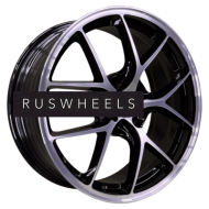 Диски INCH 7x17/5x100 ET38 D57,1 FA8538 Gloss Black Machined Face (ZJH) FlowForming