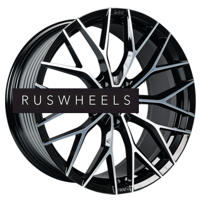 Диски INCH 9,5x21/5x120 ET49 D72,6 GA8532 Gloss Black Machined Face (ZJH) FlowForming