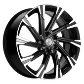 Диски Khomen Wheels 7.5\R19 5*108 ET33 d60.1 Black-FP