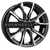 Диски КИК 7,5x17/5x114,3 ET45 D66,1 Твист (КС697) Алмаз черный