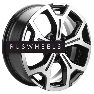 Диски Khomen Wheels 6,5x17/5x114,3 ET45 D54,1 KHW1710 (Coolray) Black-FP Диски Khomen Wheels 6,5x17/5x114,3 ET45 D54,1 KHW1710 (Coolray) Black-FP