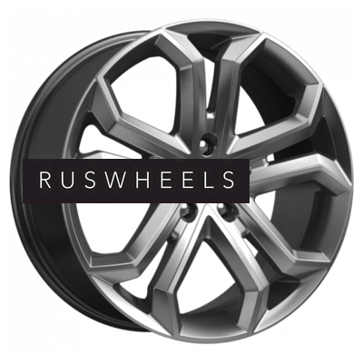 Диски КИК 8,5x19/5x114,3 ET35 D67,1 Пандора (КС466) Дарк платинум