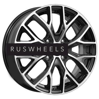 Диски K&K 6x16/4x100 ET50 D60,1 Лилиом-оригинал (КС891) Алмаз черный