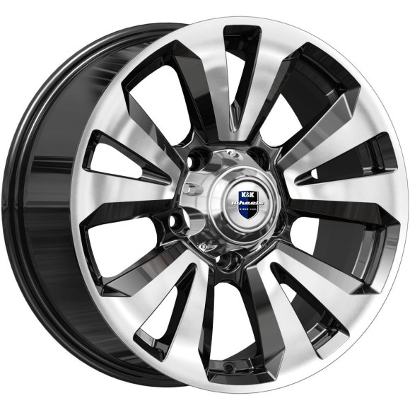 Диски КиК 8,0\R18 5*139.7 ET30 d108.5 Алмаз черный