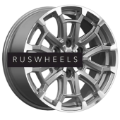 Диски СКАД 8x18/6x139,7 ET36 D100,1 Авилис (КЛ374) Алмаз графит