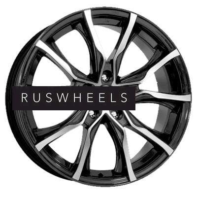 Диски K&K 7,5x17/5x114,3 ET35 D67,1 Твист (КС697М) Алмаз черный