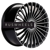 Диски Khomen Wheels 8,5x20/5x112 ET43 D66,6 KHW2008 (Mercedes Front) Black-FP