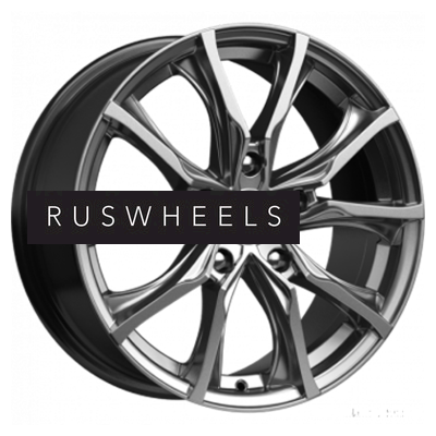 Диски КИК 7,5x17/5x114,3 ET40 D66,1 Твист (КС697М) Дарк платинум